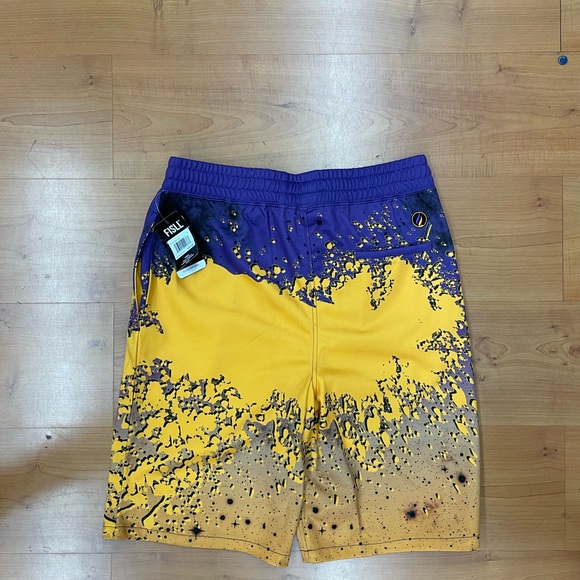 Lakers splatter paint design shorts - Picture 3 of 3